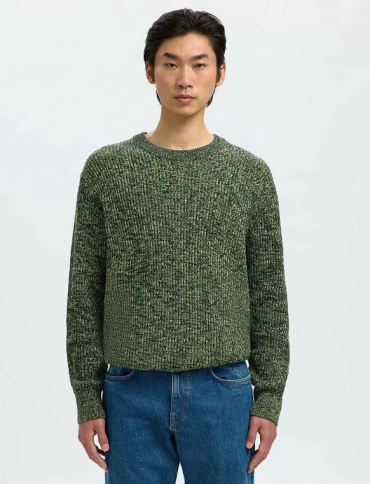 Selected Stickat|SLMTILUM LS KNIT CREW NECK - Rundhalsad