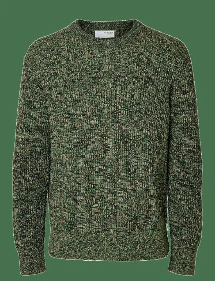 Selected Stickat|SLMTILUM LS KNIT CREW NECK - Rundhalsad