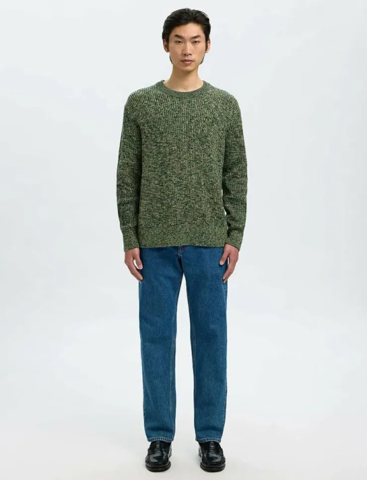 Selected Stickat|SLMTILUM LS KNIT CREW NECK - Rundhalsad