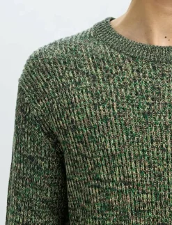 Selected Stickat|SLMTILUM LS KNIT CREW NECK - Rundhalsad