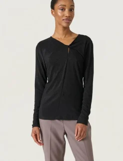 Soaked in Luxury SLSkylara Knot Tee - Långärmade toppar|Kvinnor T-Shirts & Toppar