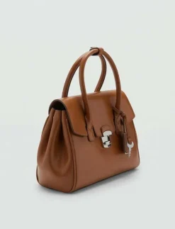Mango Small city handbag with flap - Handväskor|Kvinnor Handväskor|Axelremsväskor