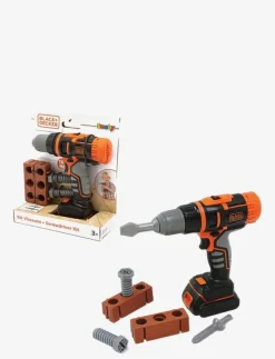 Barn Smoby Rollspel|Black+Decker Mekanisk Skruvdragare med Tillbehör - Leksaksverktyg