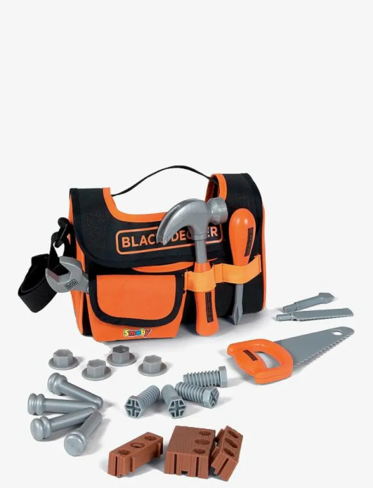 Barn Smoby Rollspel|Black+Decker Verktygsväska i tyg - Leksaksverktyg
