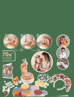 Barn Smoby Babyleksaker|Babyleksaker|Crea Flower Jewelry Set - Pysselset