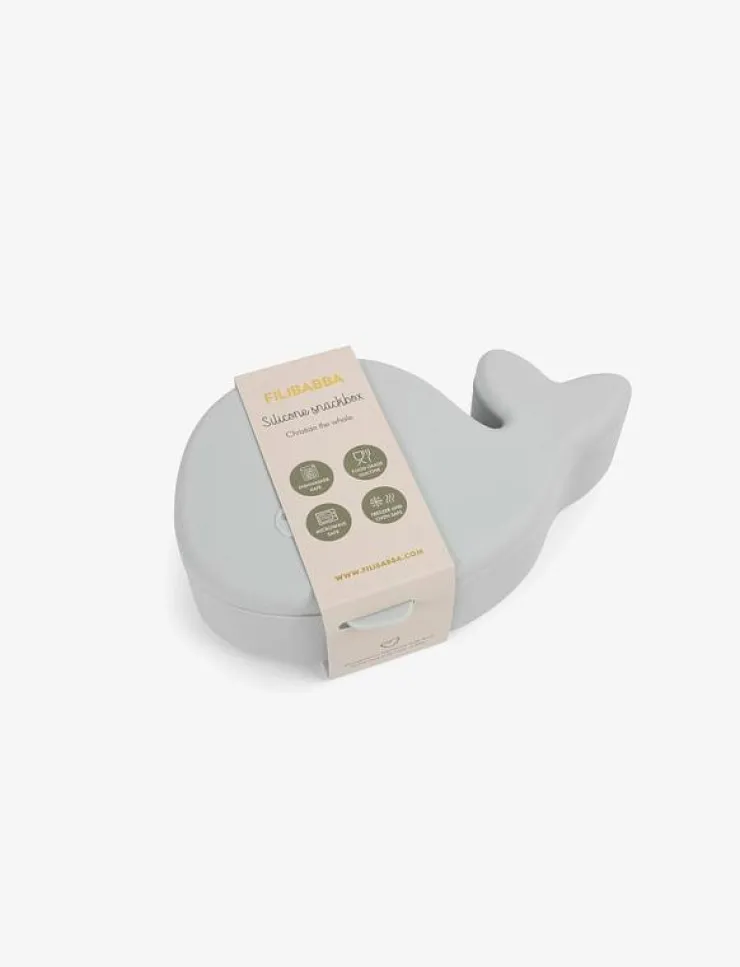 Filibabba Snackbox - Hvalen Christian - Pearl - Matlåda|Barn Lunchlådor