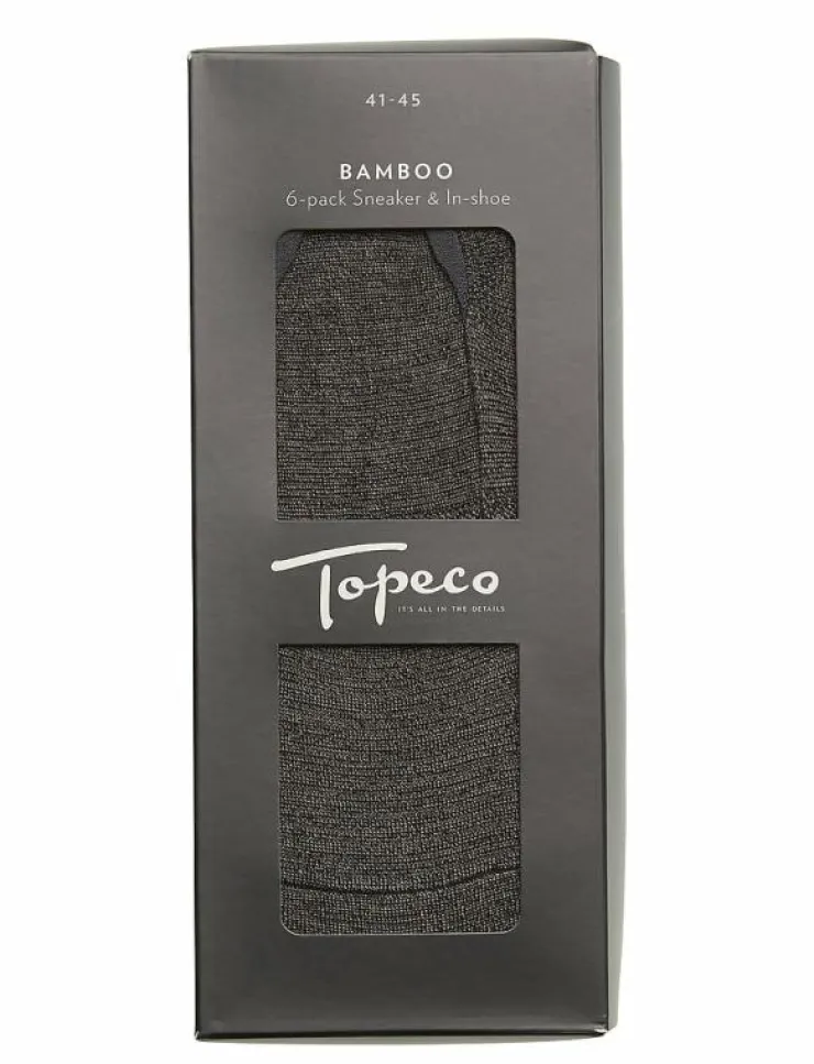 TOPECO Underkläder|SNEAKERS, 6-P BAMBOO - Ankelstrumpor