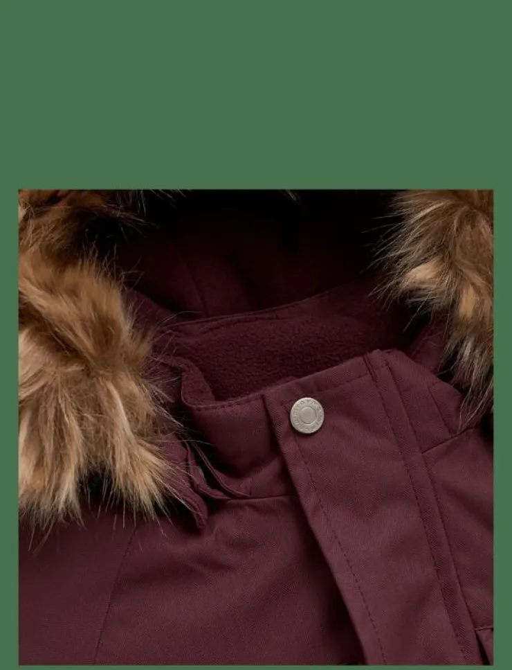 Minymo Snow Jacket w. Fur - Vinterjacka|Barn Vinterkläder