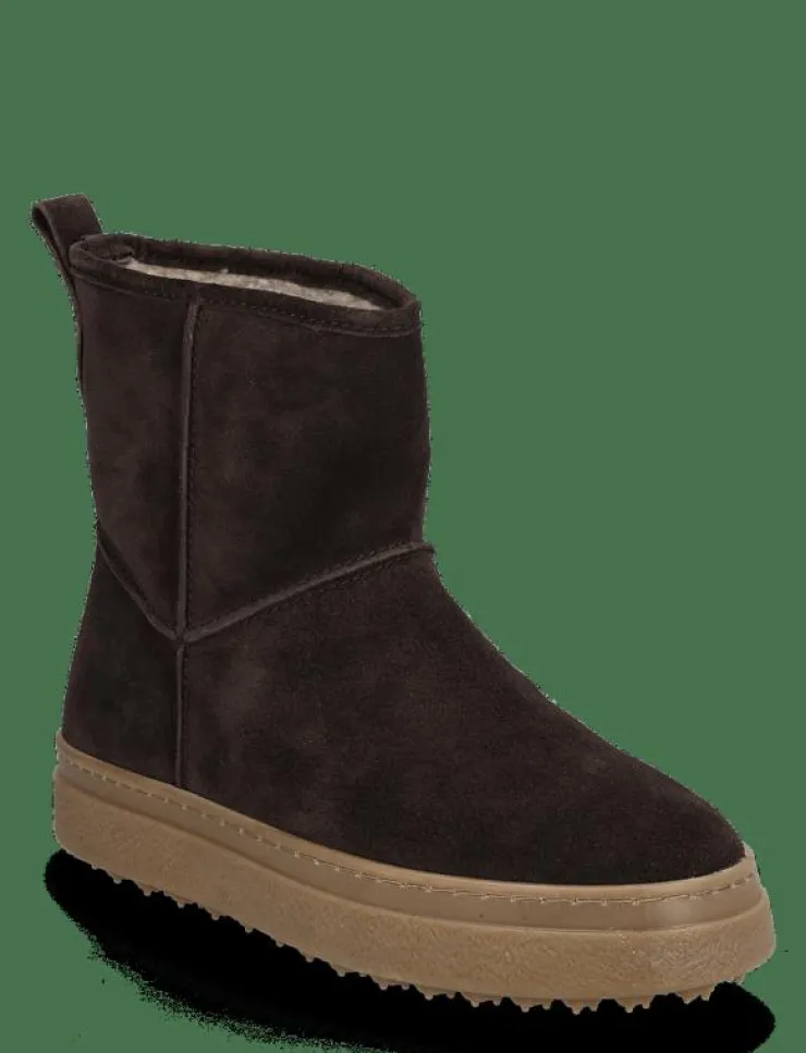 GANT Snowhill Mid Boot - Platta ankelboots|Kvinnor Varmfodrade Stövlar|Boots