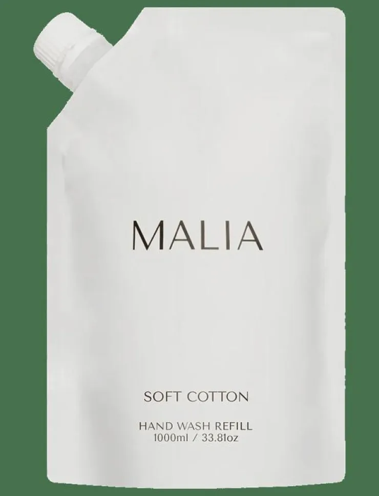 MALIA Soft cotton hand wash refill - Tvål refill|Kvinnor Tvålar & Handkräm|Badrumstillbehör