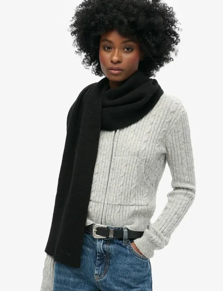 Kvinnor Superdry Sjalar & Halsdukar|SOFT RIB KNIT SCARF - Halsdukar