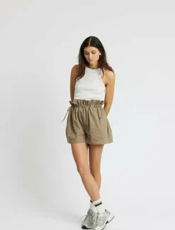 Rethinkit Studios Soft Rib Top Key - Linnen|Kvinnor Toppar & T-Shirts