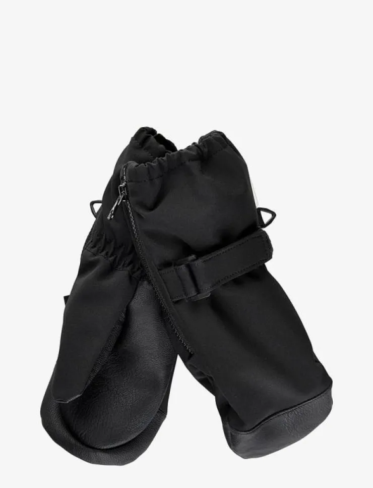 Barn mikk-line Vantar|Softshell Mitten w Zip - Vantar