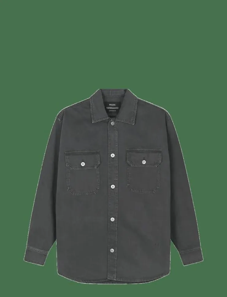 Mads Nørgaard Soil Denim August Dyed Work Shirt - Jeansskjortor| Overshirts