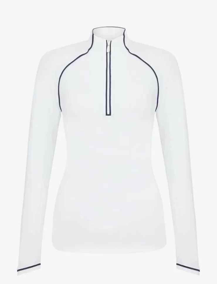 Kvinnor Original Penguin Golf Sweatshirts|SOLID 1/4 ZIP SUN PROTECTION TOP - Sweatshirts