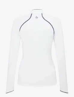 Kvinnor Original Penguin Golf Sweatshirts|SOLID 1/4 ZIP SUN PROTECTION TOP - Sweatshirts