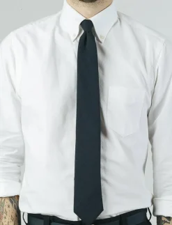 AN IVY Slipsar & Accessoarer|Solid Cotton Tie - Slipsar