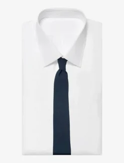 AN IVY Slipsar & Accessoarer|Solid Cotton Tie - Slipsar