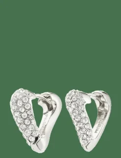 Pilgrim SOUL earrings silver-plated - Hoops| Smycken