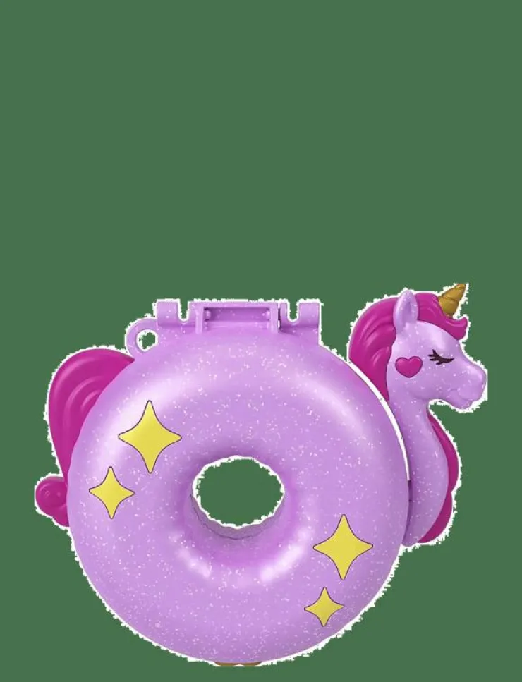 Polly Pocket SPARKLE COVE ADVENTURE Unicorn Floatie Compact - Film & Sagofigur|Barn Leksaksset & Leksaksfigurer