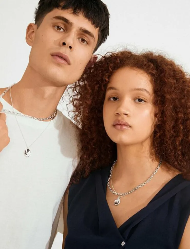 Pilgrim Smycken|SPARKLE necklace 2-in-1 set, silver-plated - Kedjehalsband