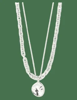 Pilgrim Smycken|SPARKLE necklace 2-in-1 set, silver-plated - Kedjehalsband