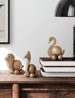 ChiCura Dekorationsdetaljer|Spinning Giraffe - Small - Träfigurer