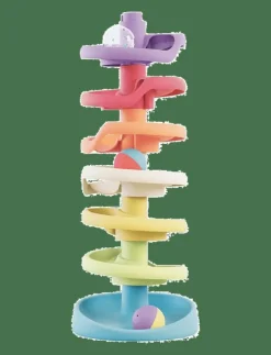 Quercetti SPIRAL TOWER PLAY ECO+ - Stapelbara klossar|Barn Babyleksaker|Babyleksaker