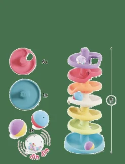 Quercetti SPIRAL TOWER PLAY ECO+ - Stapelbara klossar|Barn Babyleksaker|Babyleksaker