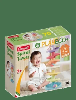 Quercetti SPIRAL TOWER PLAY ECO+ - Stapelbara klossar|Barn Babyleksaker|Babyleksaker