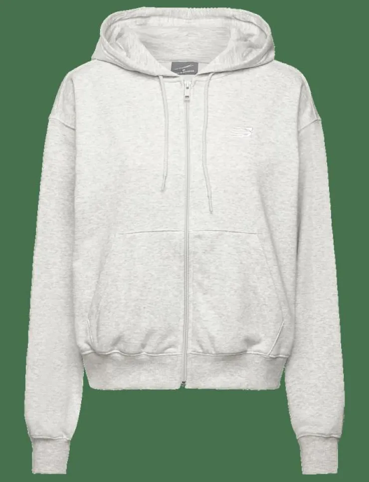 Kvinnor New Balance Sweatshirts|Sport Essentials French Terry Full Zip - Huvtröjor