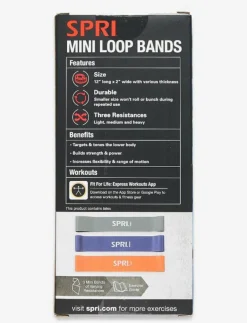 Kvinnor Spri Sportutrustning|Sportutrustning|MINI LOOP BANDS 3-PACK - Motståndsband