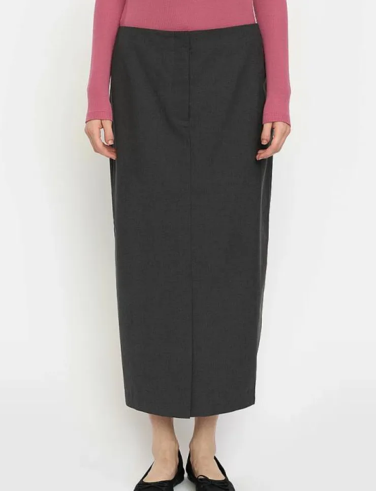 Kvinnor Soft Rebels Kjolar|SRLori Midi Skirt - GRS - Midi kjolar