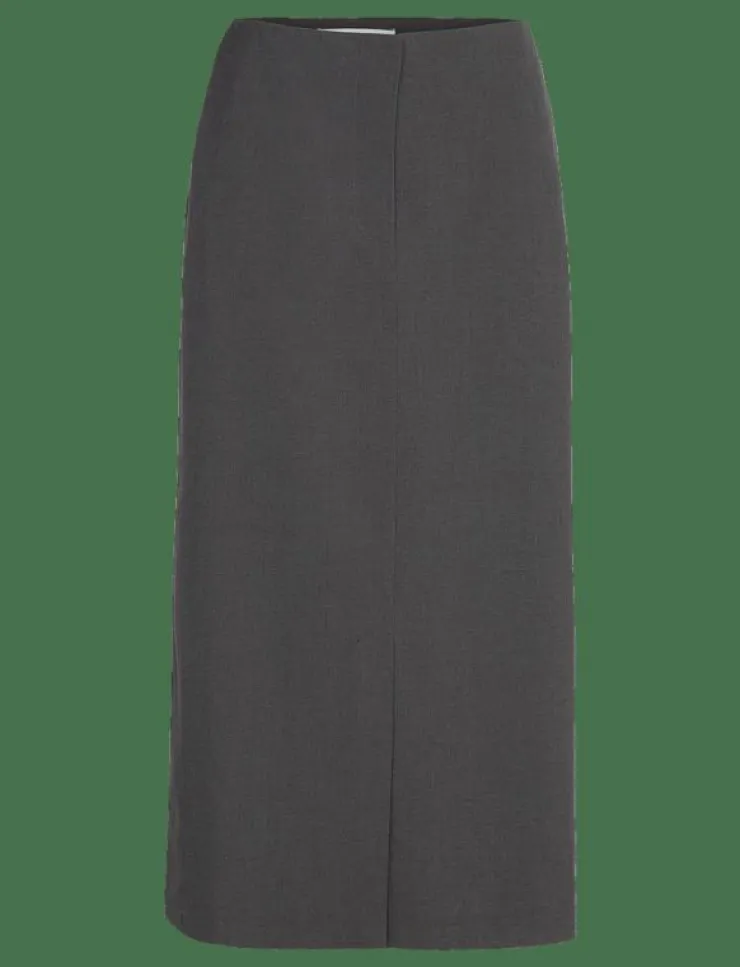 Kvinnor Soft Rebels Kjolar|SRLori Midi Skirt - GRS - Midi kjolar