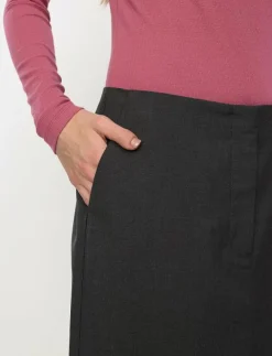 Kvinnor Soft Rebels Kjolar|SRLori Midi Skirt - GRS - Midi kjolar