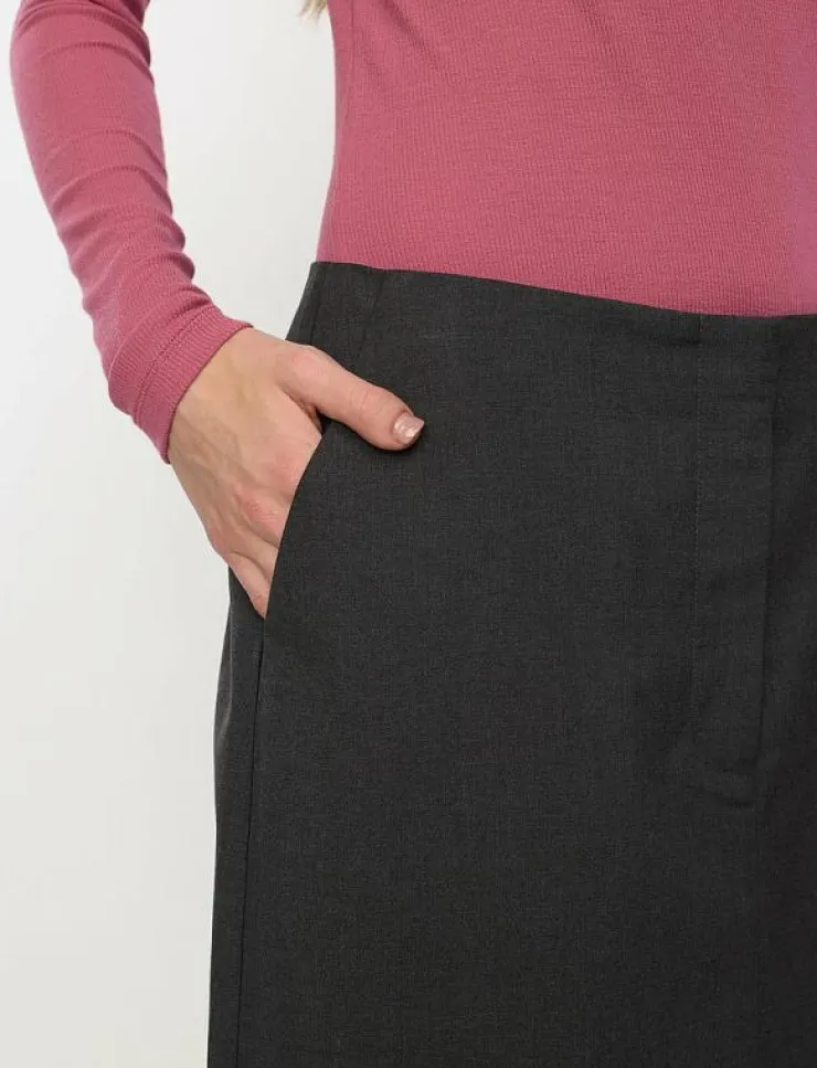Kvinnor Soft Rebels Kjolar|SRLori Midi Skirt - GRS - Midi kjolar