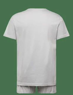 Calvin Klein Pyjamas|S/S CREW POPLIN BOXER SET - Pyjamas