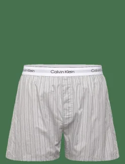 Calvin Klein Pyjamas|S/S CREW POPLIN BOXER SET - Pyjamas