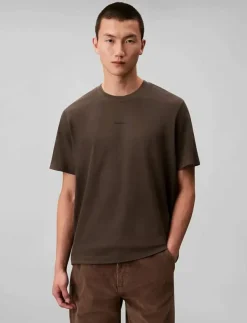 Calvin Klein SS STRETCH COTTON PIQUE NANO TEE - Kortärmad t-shirt| T-Shirts