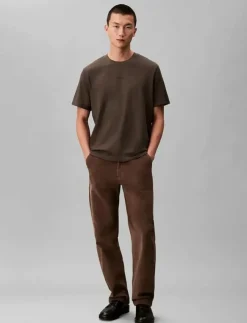 Calvin Klein SS STRETCH COTTON PIQUE NANO TEE - Kortärmad t-shirt| T-Shirts