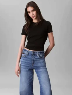 Calvin Klein SS SUPIMA CREWNECK - T-shirts|Kvinnor T-Shirts & Toppar