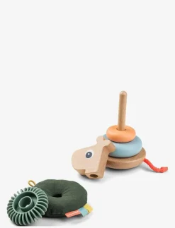 Barn Done by Deer Babyleksaker|Babyleksaker|Stacking tower Raffi - Stapelbara klossar