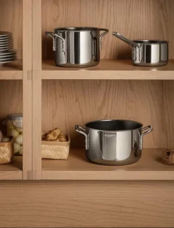 Eva Trio Stekpannor & Kokkärl|Stainless Steel Gryteset 3 st. keramisk Slip-Let® - Grytor