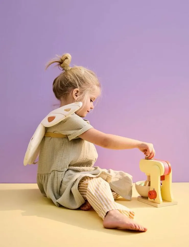 Barn Kid's Concept Leksakskök & Tillbehör|Stand mixer yellow KID'S HUB - Tillbehör till leksakskök
