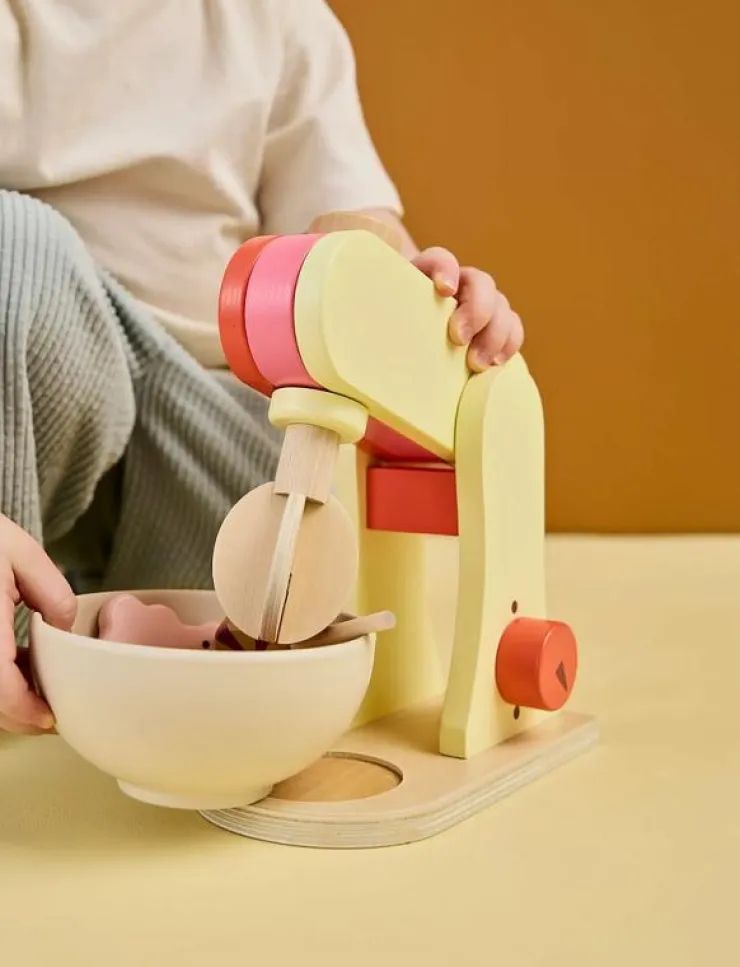 Barn Kid's Concept Leksakskök & Tillbehör|Stand mixer yellow KID'S HUB - Tillbehör till leksakskök