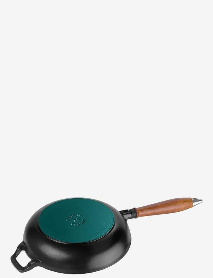 STAUB Stekpanna - Vintage med trähandtag - Stekpannor| Stekpannor & Kokkärl