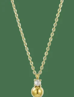 Kvinnor Bud to rose Smycken|Stella Bead Necklace Silver - Halsband med hänge