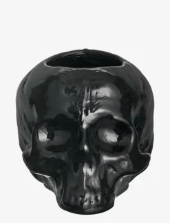 Kosta Boda Still Life skull ljuslykta svart 85mm - Skulpturer & Porslinsfigurer| Dekorationsdetaljer|Ljusstakar & Ljushållare