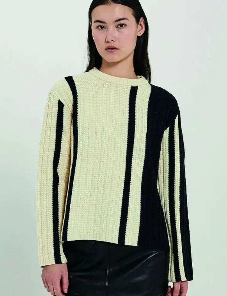 NORR Stilla blocking knit top - Stickat|Kvinnor Stickat