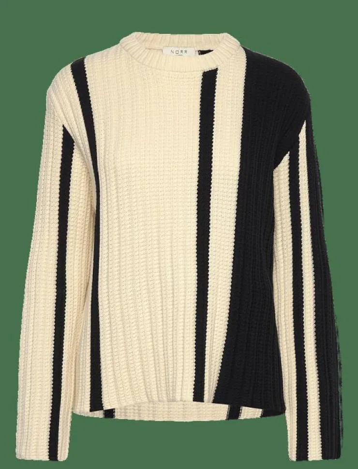 NORR Stilla blocking knit top - Stickat|Kvinnor Stickat